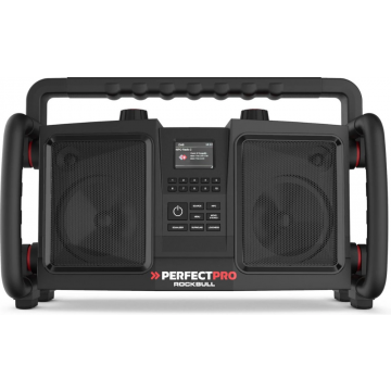 PerfectPro bouwradio Rockbull Bluetooth DAB+ FM AUX 2x25W IP65 (RB2)