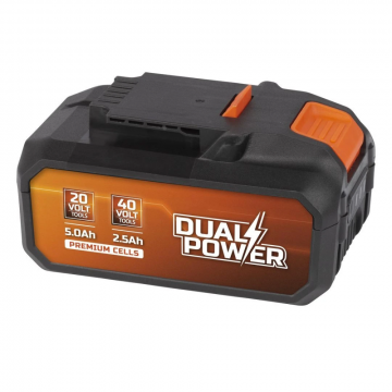 PowerPlus accu Dual Power 20V 5.0Ah of 40V 2.5Ah Li-ion (POWDP9037)
