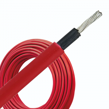 Solar kabel (H1Z2Z2-K) 6mm Cca rood - per rol 100 meter