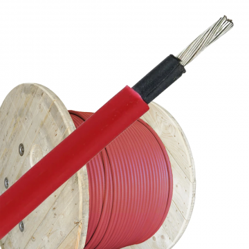 Solar kabel (H1Z2Z2-K) 6mm Cca rood - per haspel 500 meter