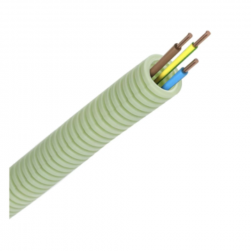 Green flex flexibele buis VOB draad 3G2.5mm2 - 16mm per rol 100 meter (HF3G25)