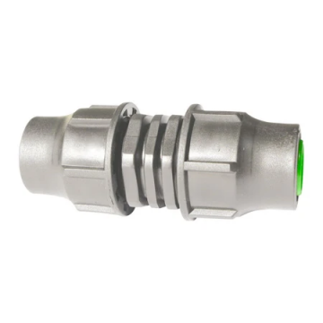 NKI Neede Klemkoppeling recht t.b.v. druppelslang 16 mm PP - zwart (1106H)