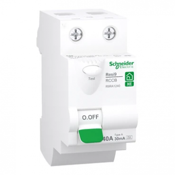 Schneider Electric differentieelschakelaar inklikbaar 2-polig 40A 30mA - type A (R9RA1240)