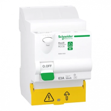 Schneider Electric differentieelschakelaar inklikbaar 4-polig 63A 30mA - type A (R9RA1463)
