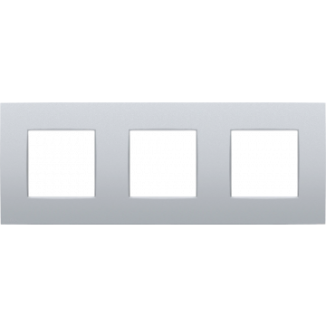 Niko afdekplaat 3-voudig 71mm centerafstand - Intense Sterling  (132-76700)