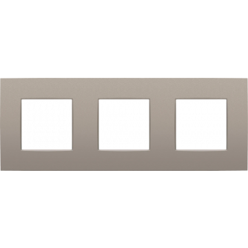 Niko afdekplaat 3-voudig 71mm centerafstand - Intense Bronze  (134-76700)
