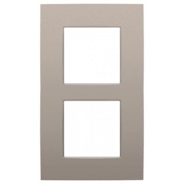 Niko afdekplaat 2-voudig 60mm centerafstand - Intense bronze (134-76200)