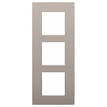 Niko afdekplaat 3 verticaal - 60mm centerafstand - Intense bronze (134-76300)