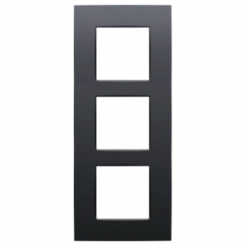 Niko afdekplaat 3 verticaal - 60mm centerafstand - Intense anthracite (133-76300)