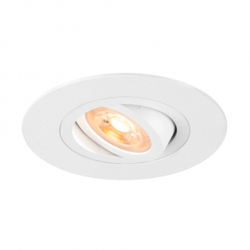 SLV inbouwspot GU10 10W rond kantelbaar zaagmaat 75mm wit (1007624)