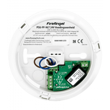 FireAngel opbouwsokkel 24V DC met back-up batterij (PSU-PF-NLT)