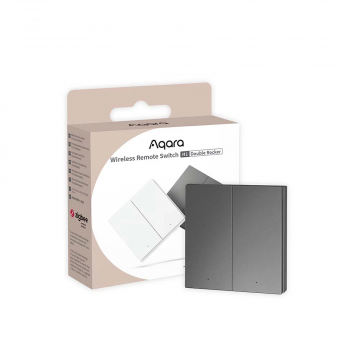 Aqara draadloze schakelaar 2 -voudige inbouw H1 - grijs (WRS-R02)