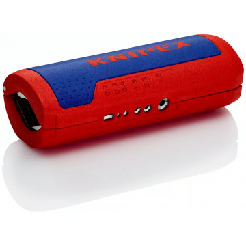 KNIPEX TwistCut® gegolfde buissnijder met stripfunctie (90 22 02 SB)