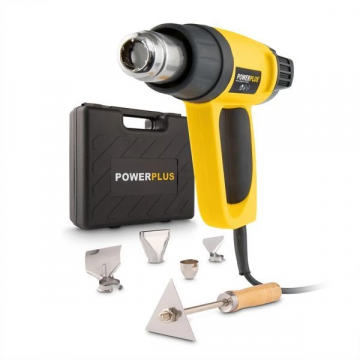 PowerPlus heteluchtpistool 50°C - 650°C 2000W (POWX1025)
