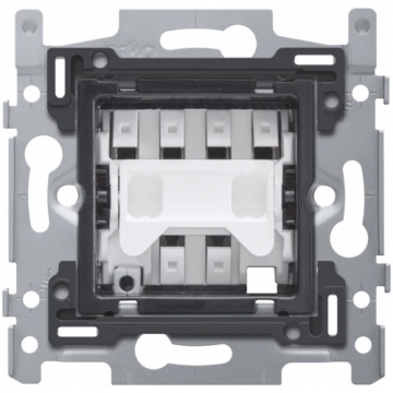 Niko Rocker/Toggle sokkel wisselschakelaar 10 AX/250V - Insteekklemmen (171-01615)