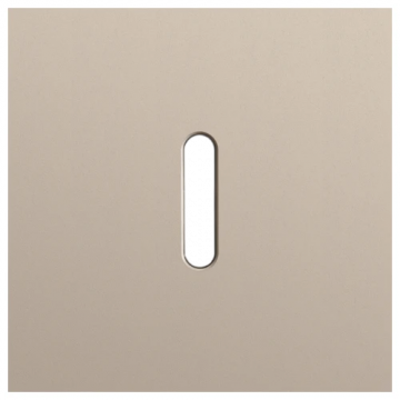 Niko Rocker afdekplaat enkelvoudig - Steel Champagne Coated (166-56101)
