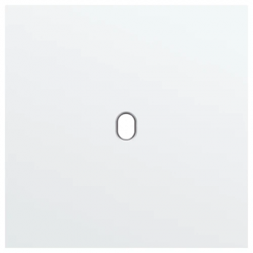 Niko Toggle afdekplaat enkelvoudig - Steel White Coated (154-57101)