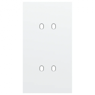 Niko Toggle afdekplaat tweevoudig verticaal 71mm - Steel White Coated (154-57852)