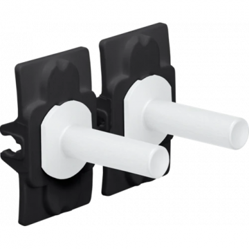 Niko Toggle schakelaar set tweevoudig - Steel White Coated (154-57002)