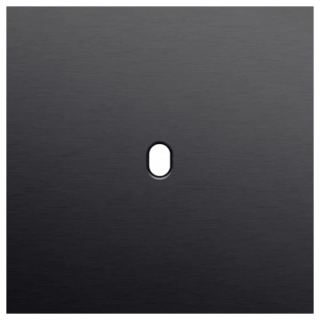 Niko Toggle afdekplaat enkelvoudig - Alu Black Brushed (224-57101)