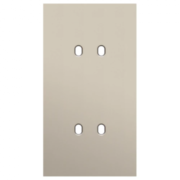 Niko Toggle afdekplaat tweevoudig verticaal 71mm - Steel Champagne Coated (166-57852)