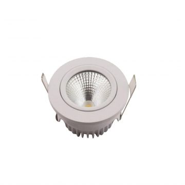 EMhub waterdichte inbouwspot rond wit 5W 450lm 2700K zaagmaat Ø75mm incl DimDriver