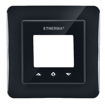 ETHERMA afdekraam en Touchpad afdekkap voor eTOUCH MINI - zwart RAL 9011 (40987)