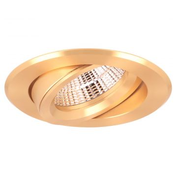 Yphix inbouwspot rond kantelbaar goud GU10 zaagmaat Ø70mm - diameter 82mm (50114441)
