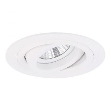 Yphix inbouwspot rond kantelbaar wit GU10 zaagmaat Ø80mm - diameter 92mm met bladveren (50114474)