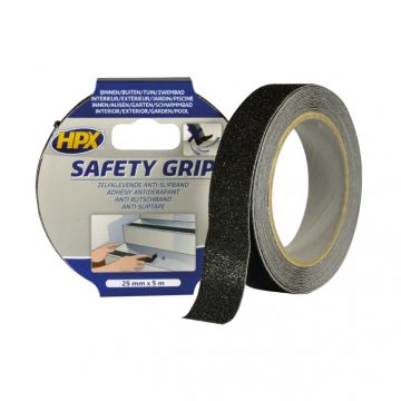 HPX grip tape 25mm x 5 meter zwart (SB2505)