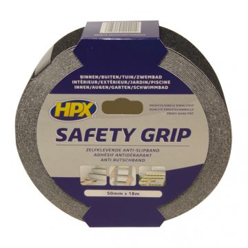 HPX grip tape 50mm x 18 meter zwart (SB5018)