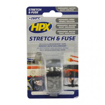 HPX stretch & fuse 25mm x 3 meter zwart (SZ2503)