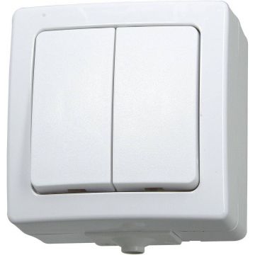 Kopp NAUTIC serieschakelaar IP44 wit (565502009)