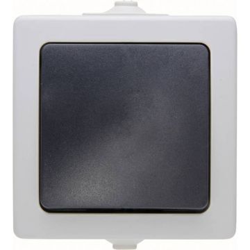 Kopp NAUTIC kruisschakelaar IP44 - grijs (565756004)