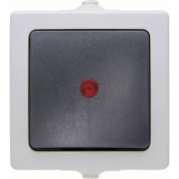 Kopp NAUTIC controleschakelaar IP44 - grijs (566656002)