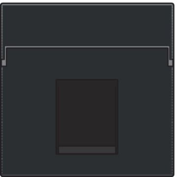 Niko centraalplaat voor UTP/STP data contactdoos - Pure Bakelite Piano Black (200-65100)