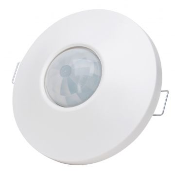 Kopp infrarood aanwezigheidsmelder 360° 12m detectiebereik inbouw 2000W geschikt voor LED - Infracontrol zuiverwit (827800009)