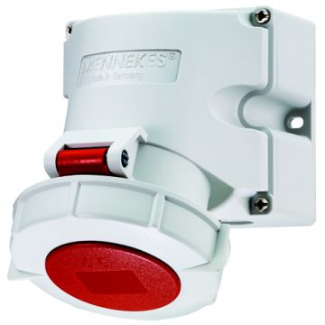 Mennekes CEE stopcontact schroefklem 4-polig 400V 6H 16A IP67 (9322)