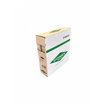 Conex krimpkous 1.5/0.65mm (2:1) - bruin rol 15 meter (CK52102B)