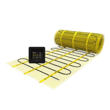 MAGNUM elektrische vloerverwarming 20m2 2500W + WiFi thermostaat zwart (214010)