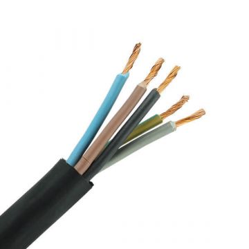 Neopreen kabel H05RR-F 5x0,75 per meter