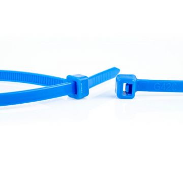WKK colsonband 2.5x200mm blauw - per 100 stuks (110122671)