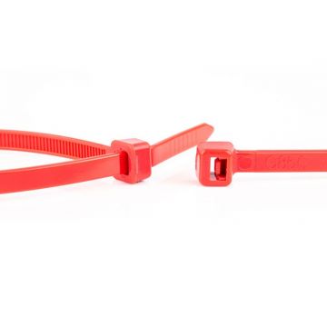 WKK colsonband 2.5x100mm rood - per 100 stuks (11032271)