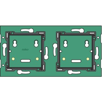 Niko muurprint 2-voudig horizontaal - Home Control (550-14020)