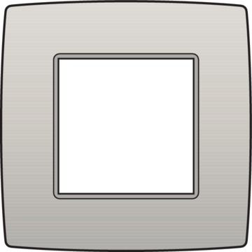 Niko enkelvoudige afdekplaat - Original Light Grey (102-76100)