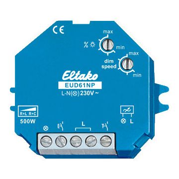 Eltako EUD61NP-230V - Dimmer Drukknop universeel 400W (61100830)