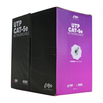 EMhub UTP CAT5e kabel rol 305 meter