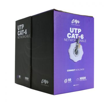 EMhub UTP CAT-6 kabel rol van 50 meter