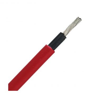 Solar kabel (H1Z2Z2-K) 4mm Cca rood - per meter