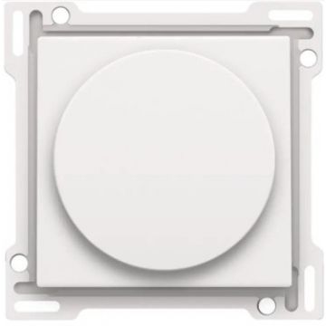 Niko centraalplaat voor draaiknopdimmer voor systemen met 1-10V stroomsturing - Pure Steel White (154-31000)